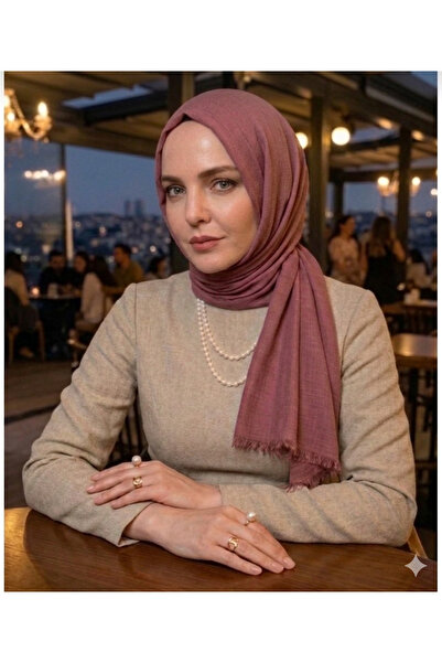 Nazellaa Aya Series Plain Aya Thin Cotton Dried Rose