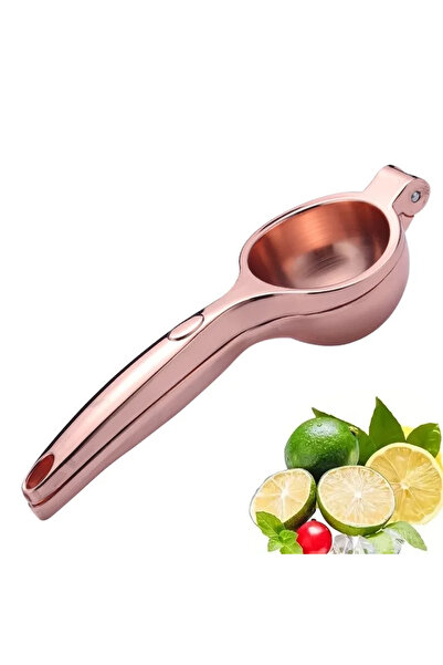 MyBru Rose Paslanmaz Çelik Kaplama Limon Sıkacağı Narenciye sıkacağı (Büyük Boy)