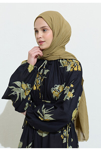 Freshscarfs Pamuklu Keten Şal Baklava