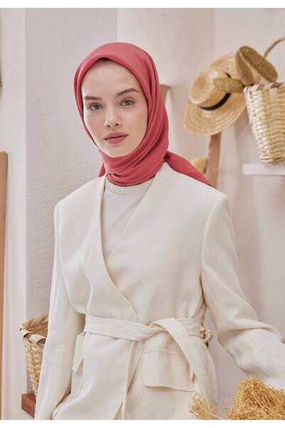Freshscarfs Rose Pamuk İpek Eşarp