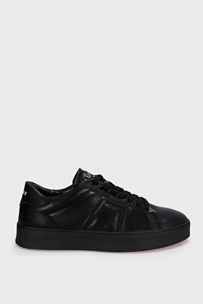 Lufian Zeus Men's Leather Sneaker Shoes Black