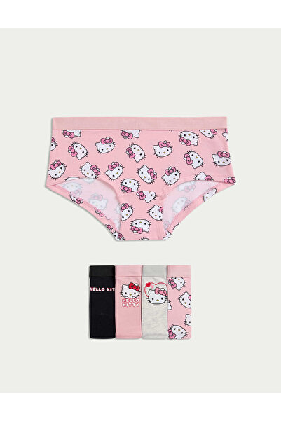 Marks & Spencer 5’li Pamuk Karışımlı Hello Kitty™ Short Külot Seti (5‑16 Yaş)