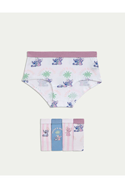 Marks & Spencer 5'li Pamuk Karışımlı Lilo & Stitch™ Külot Seti (5–16 Yaş)