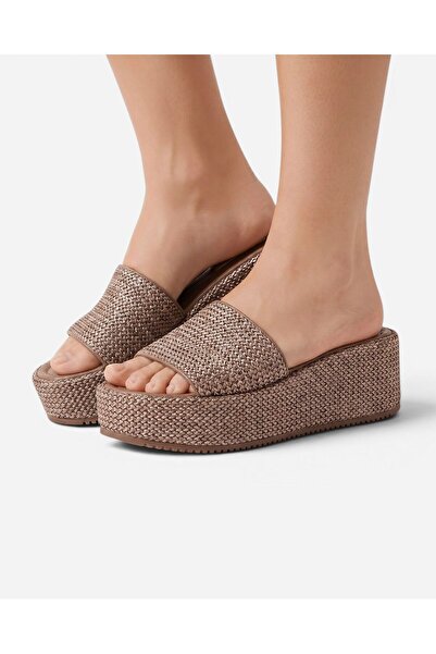 Steve Madden DECOR CHARCOAL Kadın Siyah Topuklu Terlik DECOR CHARCOAL