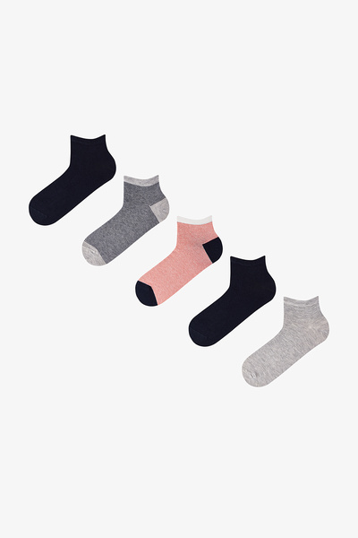 Penti Erkek Renkli Soft Lines 5'li Patik Çorap