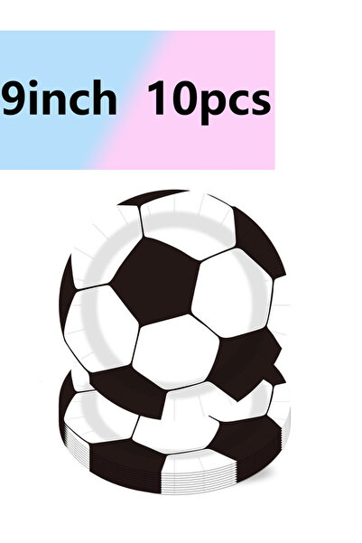 choice2 10pcs 9in plate Football themed party, dinner plate, tissue cup, holi...