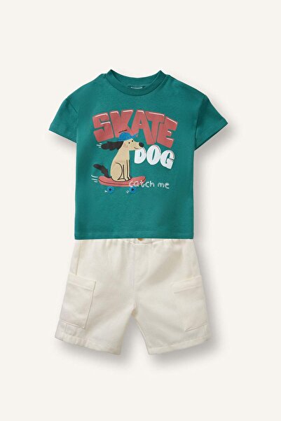 DeFacto 2'Li Suit Shorts T-Shirt Baby Boy H4791A526Hs