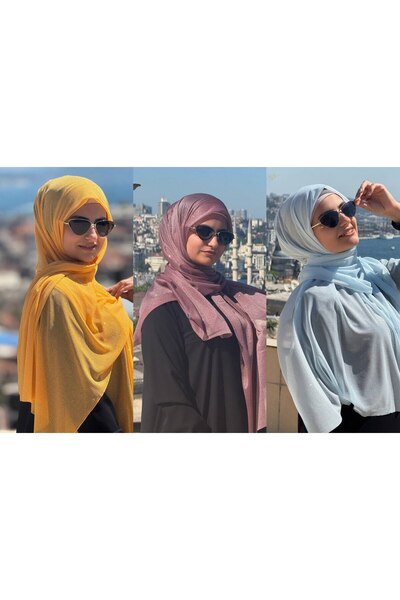 ALDAIYR Silvery Chiffon Shawl