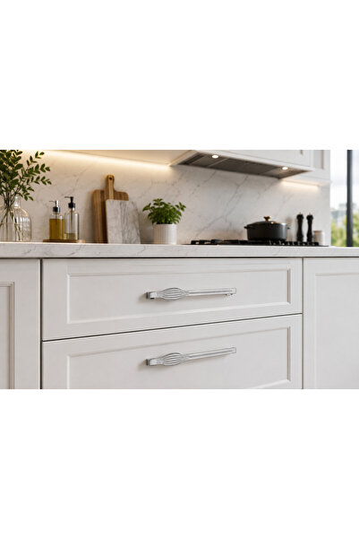 Haskan Taha Kulp 160mm Krom. Dolap, Çekmece ve Mobilya için
