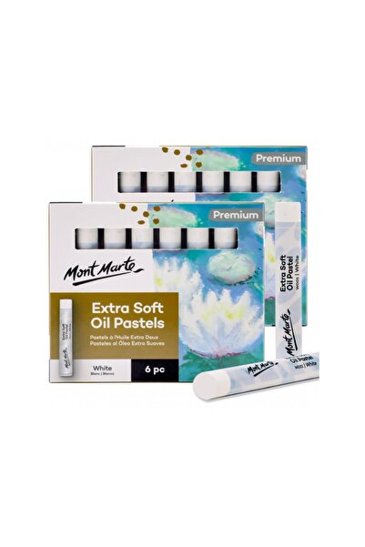 Mont Marte Extra fine white oil pastel 6 pcs/set