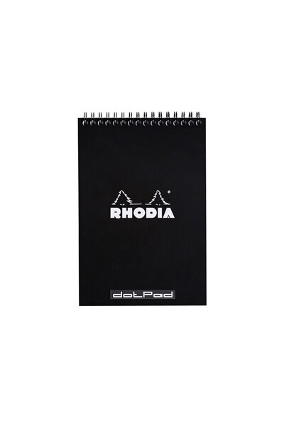 Rhodia Graphic notepad A5 spiral 80 sheets Classic Black