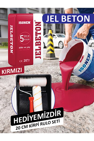 Isonem Jel Beton Çimento Esaslı Kendiliğinden Yayılan Renkli JelBeton 20 KG K...