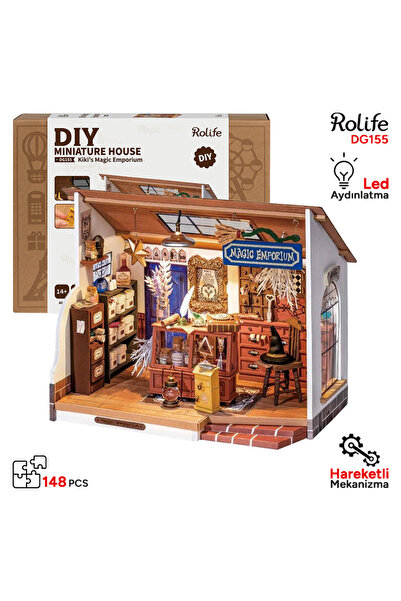 Rolife CXFRPU Puzzle, Puzzle din lemn pentru adulți, Jucărie puzzle Puffin Pa...
