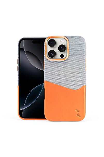 Zebana Apple iPhone 16 Pro Uyumlu Kılıf Zeyra M-Safe Kartlıklı Deri Kılıf Tur...