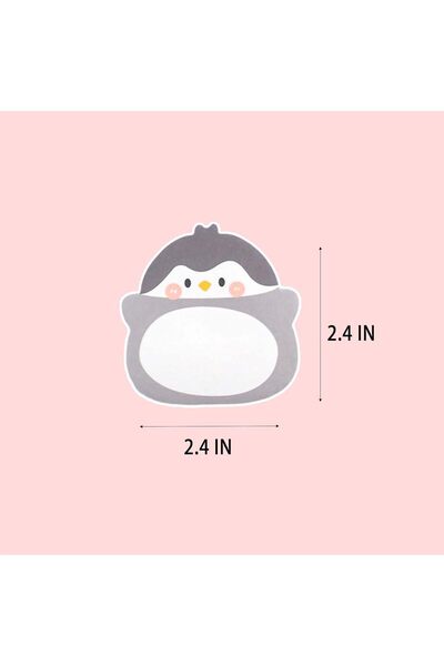 Arabest 8-Pack Kawaii Penguin Sticky Notes, Cute Cartoon Memo Tabs for School...