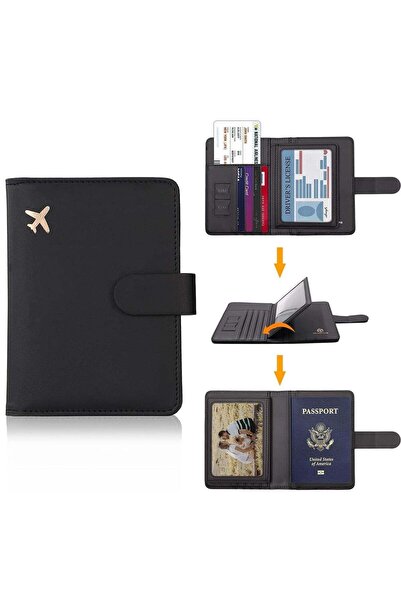 Arabest RFID Blocking Passport Holder, Waterproof Travel Wallet with Card Slo...
