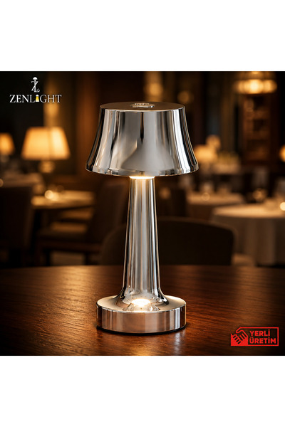 ZENLİGHT Metal Dokunmatik Şarjlı Masa Lambası