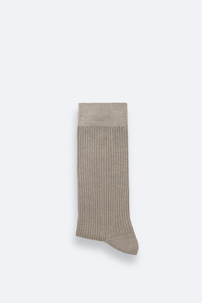 Avva Men's Mink Cotton Ribbed Socks A42Y8519