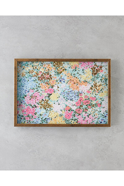 English Home Akuante Dekoratif Tepsi 30x42 cm Multicolor