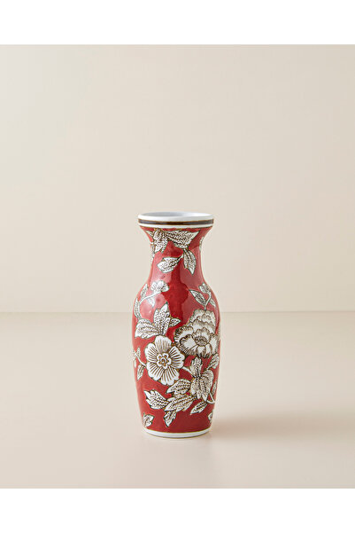 English Home Valeria Porselen Vazo 20 cm Kırmızı