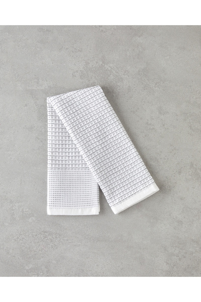 English Home Linear Pamuk Kurulama Bezi 30x50 cm Beyaz - Gri