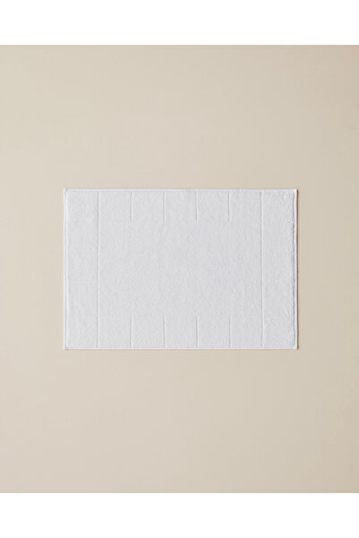 English Home Prosop pentru picioare din bumbac 50x70 cm alb