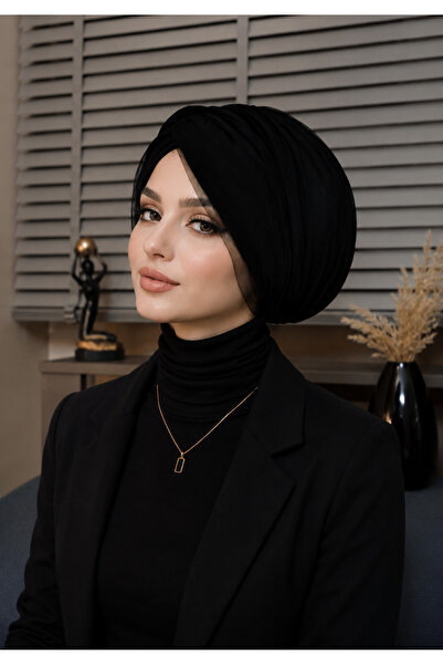 ABB بونيه من التول الأسود