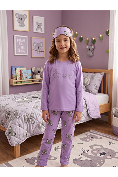 Fil Kids Set de pijamale sezoniere pentru fete, din bumbac, țesătură Milan, c...