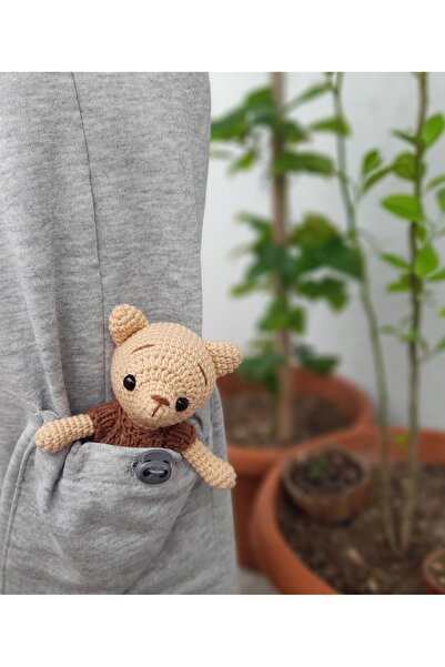 renklivekreatif Amigurumi tulumlu ayıcık