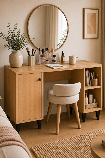 tino furniture Ebru Serisi Meşe Çalışma Masası 115 cm