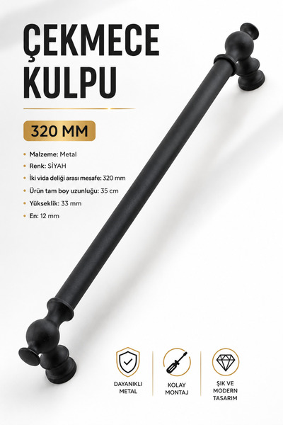 NZB Mobilya Mutfak Metal Dolabı Çekmece Dolap Kapak Kulpları Kulbu Kulpu 32 c...