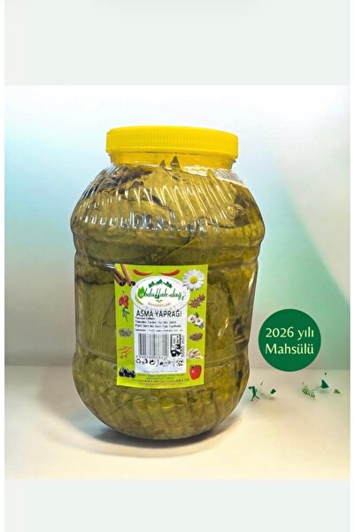 ABDULLAH DAĞ Hatay Yöresinden Doğal Üzüm Yaprağı Salamura Yaprak 2 Kg / 5 Litre
