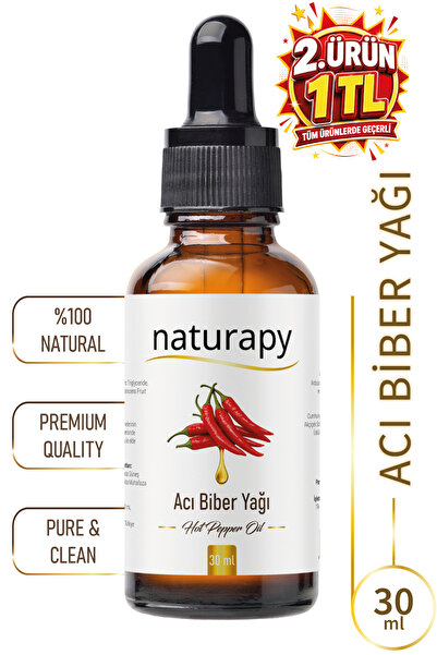 NATURAPY Hot Pepper Oil Maceration |   Extraction Oil 30 ml Glass Bottle with...