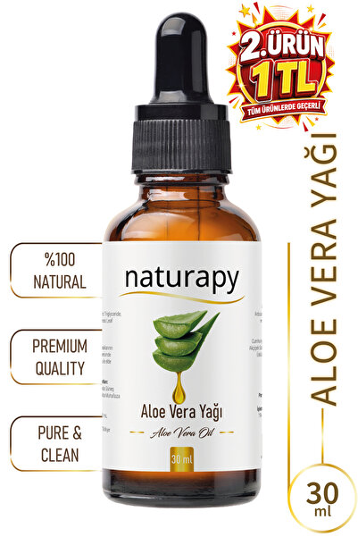 NATURAPY Aloe Vera Yağı (Aloe Vera Oil) Maserasyon | Ekstraksiyon Yağı 30 ml ...