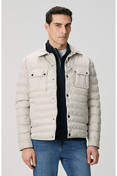Network Bej Yan Cep Detaylı Kapitone Coat Ceket