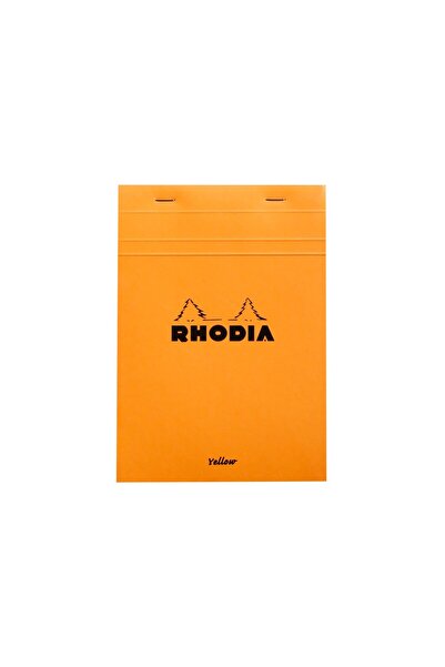 Rhodia Blocnotes N16 14.8 x 21 cm capsat 80 pagini galbene Portocaliu
