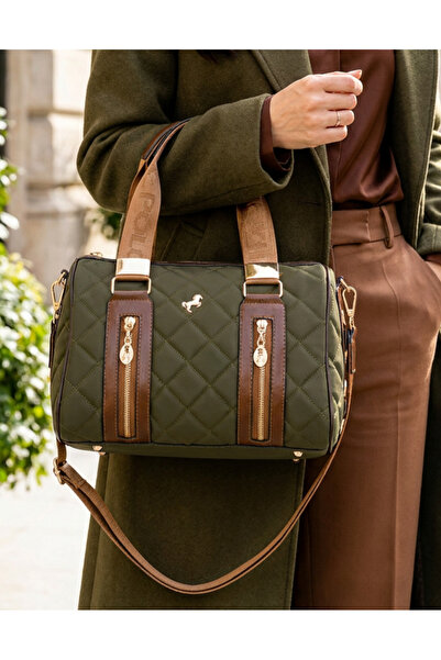 Miami Polo Club Women's Large Size Cylinder Quilted Women's Shoulder Strap Ha...
