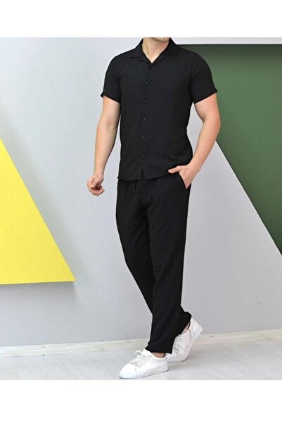 Yavili Special Design Linen Trousers Shirt Set