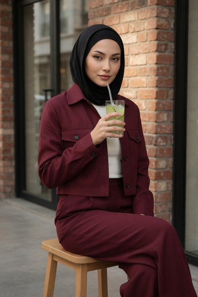 Aisha's Design Kapşon ve Kapatıcı Özellikli Penye Kadın Hazır Bone,B-89P,Siyah