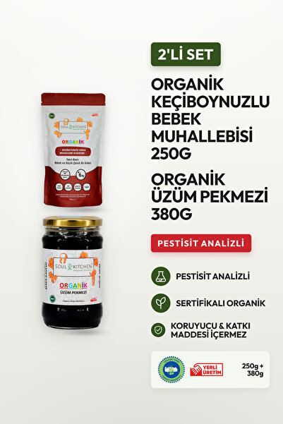 Soul Kitchen Organik Ürünler Organik Bebek Vitaminli Keçiboynuzlu Muhallebi *...
