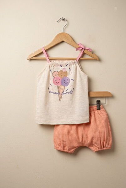 zumino Baby Girl Summer 2-Piece Set with Straps