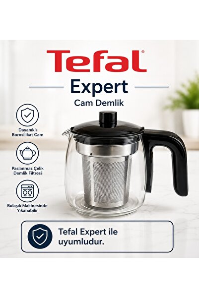 iyi parça Tea Expert Çay Makinesi Uyumlu Cam Demlik filtresiz