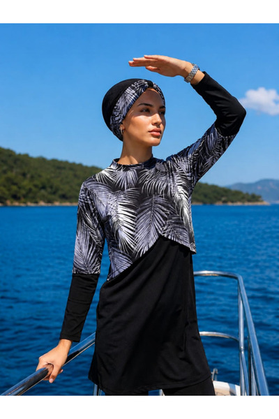 ICOLEXİN Fully Covered Water-Repellent Quick-Drying Colorful Butterfly Model ...