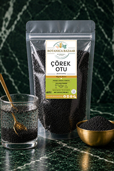 Botanica Bazaar Doğal Çörek Otu Ayıklanmış Yeni Mahsul,Black Seed (Nigella Sa...