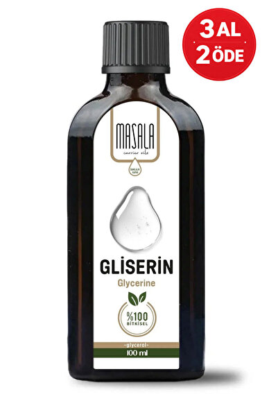 Masala Bitkisel Gliserin 100 ml – %100 Saf ve Doğal – Gliserol – Cilt ve Kozm...