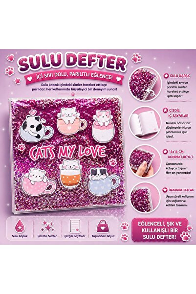 4nio KEDİ SİMLİ SULU DEFTER