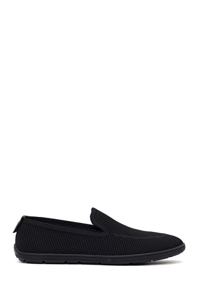 Derimod Țesătură neagră pentru bărbați loafers 26SFD69526F