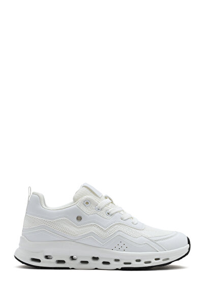 Derimod Kadın Beyaz Bağcıklı Kalın Tabanlı Sneaker 25SFE495714