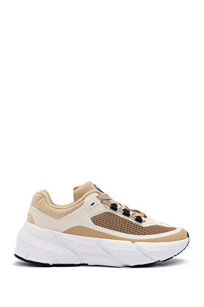 Derimod ACBC x Derimod Kadın Bej Bağcıklı Sneaker 24WFD435414