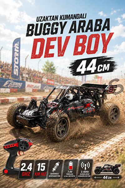 kosetoys Uzaktan Kumandalı Araba | 44 cm Dev Boy | 15 km Hız | Sesli | Şarj E...